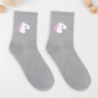 Подарочные носки с принтом в банке &laquo;Для единорожки&raquo;, (внутри носки женские)