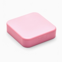 Органайзер для хранения украшений с зеркалом «Шкатулка портативная», 9*9*2,5см, цвет розовый Органайзер для хранения украшений с зеркалом «Шкатулка портативная», 9*9*2,5см, цвет розовый