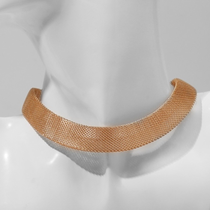 Чокер &laquo;Адажио&raquo; сетка, цвет золото, 37 см
