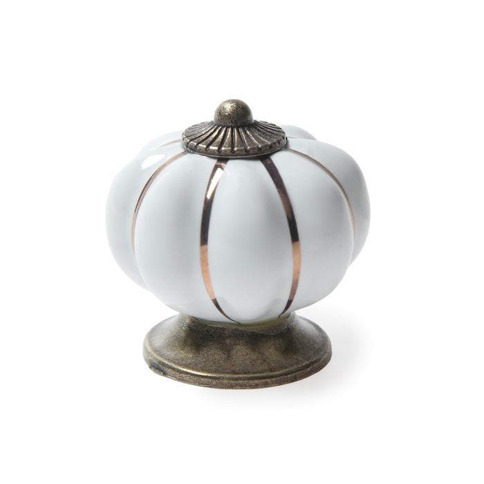 Ручка-кнопка PEONY Ceramics 001, керамическая, белая Ручка-кнопка PEONY Ceramics 001, керамическая, белая