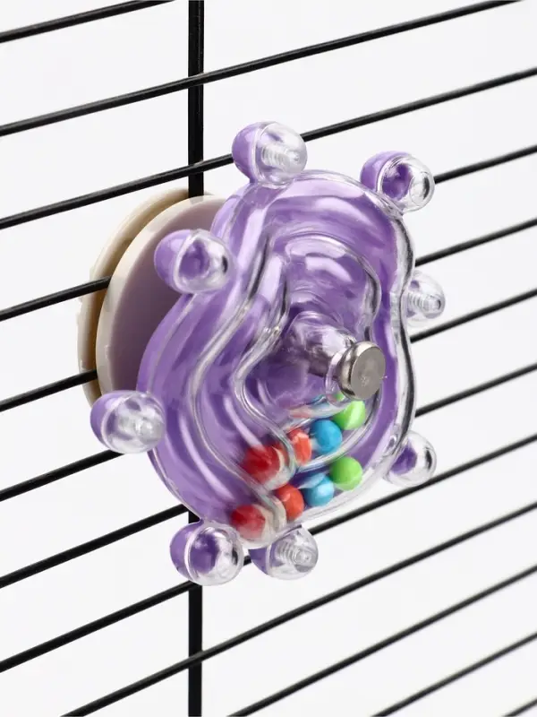 Игрушка для птиц &laquo;Карусель&raquo;, 8 см, фиолетовая