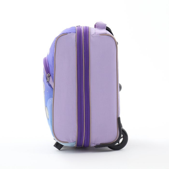 Чемодан детский 34 л (XS), Sacvoyage, отдел на молнии, цвет сиреневый