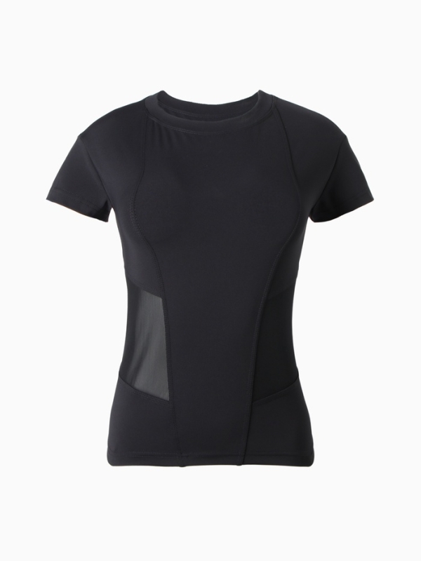 Футболка женская MINAKU, цвет чёрный, р-р 44