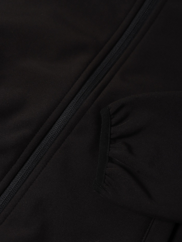 Ветровка демисезонная для мальчиков MINAKU из Softshell на флисе, непромокаемая, чёрный, рост 140 см