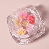 Фигурки для дизайна ногтей «Цветочный рай», объёмные, МИКС Фигурки для дизайна ногтей «Цветочный рай», объёмные, МИКС