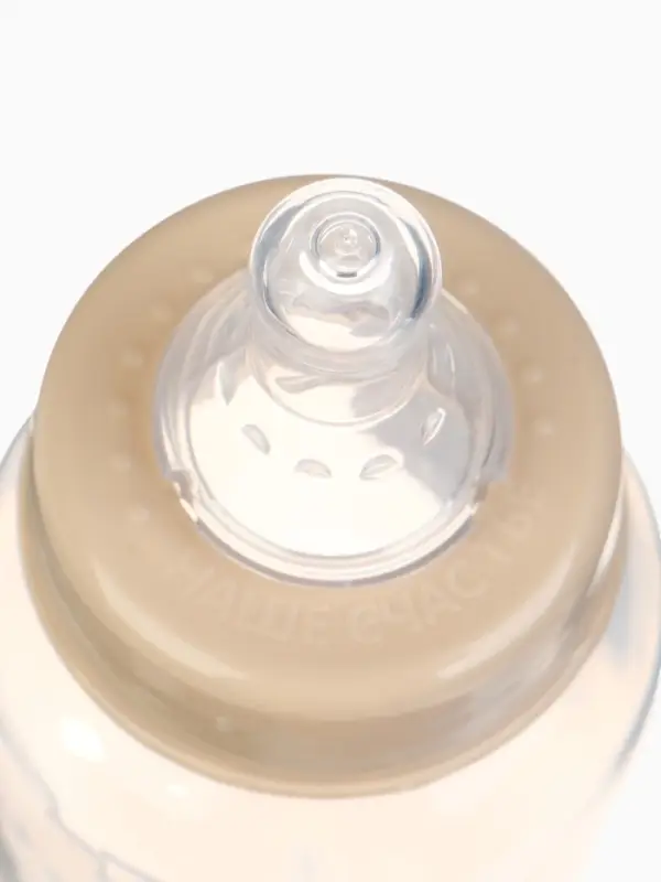 Бутылочка для кормления &laquo;Bear&raquo; 150 мл, цилиндр, бежевый Mum&Baby