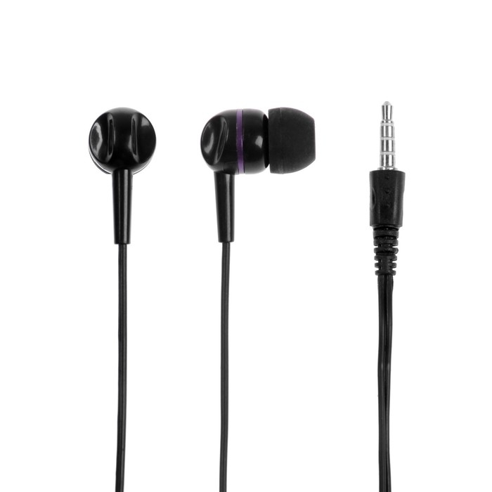 Комплект наушников Hoco W24, проводные, накладные + вакуумные, проводные, фиолетовые