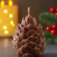 Свеча декоративная &laquo;Шишка новогодняя&raquo;, 6&times;7.5 см