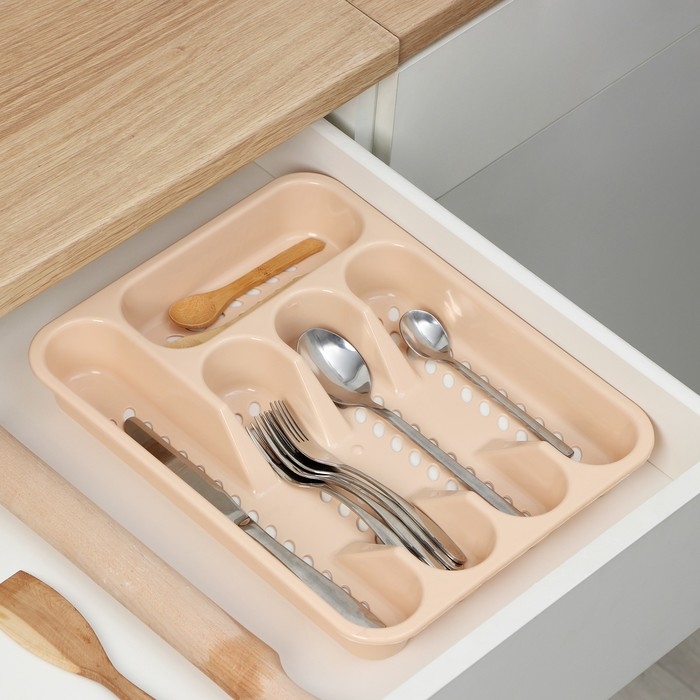 Лоток для столовых приборов, 33×26 см, цвет МИКС Лоток для столовых приборов, 33×26 см, цвет МИКС
