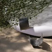 Серьги металл "Дуга" тренд, цвет серебро