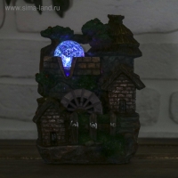 Фонтан "Дом с соломенной крышей" 13х17 см (с подсветкой)