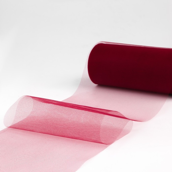 Фатин, 15 см, 11 &plusmn; 1 г/кв.м, 23 &plusmn; 1 м, цвет бордовый №33