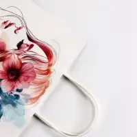 Пакет подарочный крафт, &laquo;Самой красивой!&raquo;, 21&times;11&times;27 см