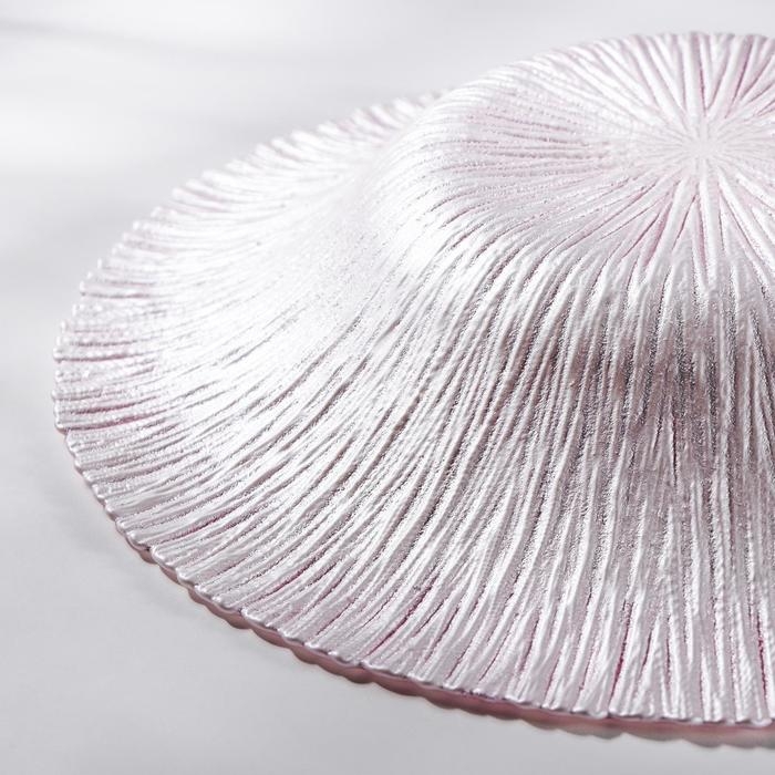 Блюдо сервировочное &laquo;Аметист&raquo;, d=30 см, цвет розовый