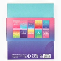 Набор тетрадей 48 листов, 10 предметов, внутренний блок №1 &laquo;Градиент&raquo; ТВИН лак, уф лак