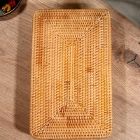 Поднос, 36х23х5 см, ротанг