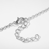 Чокер &laquo;Полумесяц&raquo; фазы луны, цветной в серебре, 35 см