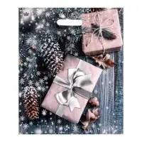 Пакет &laquo;Новогодние подарки&raquo;, полиэтиленовый с вырубной ручкой, 45&times;38 см