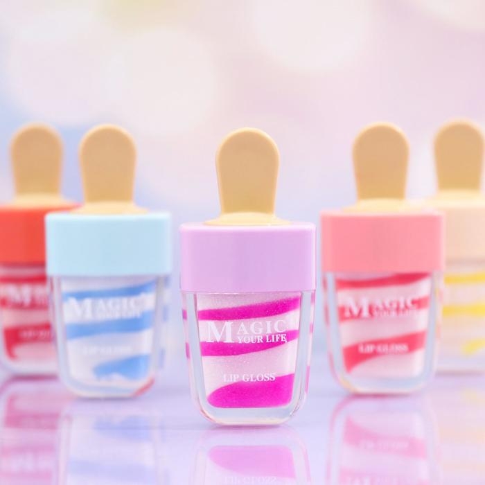 Блеск для губ &laquo;Пломбир&raquo;, микс цветов и ароматов