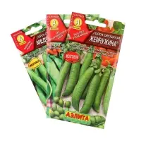 Набор "Семена Горох" (3 пакетов) Детский сахарный, Жемчужина, Медовик "Аэлита" (934494110) ОЗ   1094