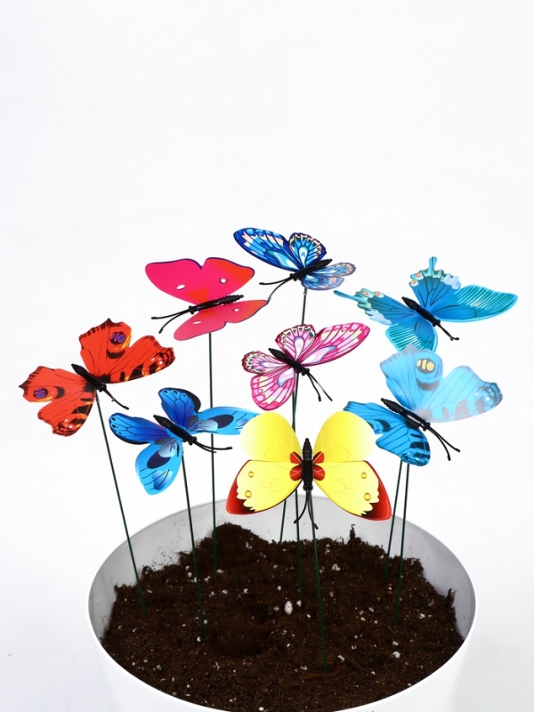 Штекер "Бабочка Вайлет" 7х8см/25см, МИКС