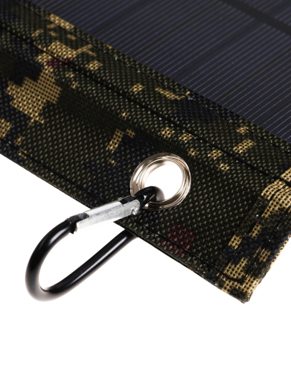 Солнечная панель для зарядки телефона, складная, 4 панели, 21 Вт, 44&times;16.5&times;0.3 см, хаки