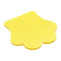 Блок-закладка с липким краем пластик Лапка 50л, желтый, 45мм х 45мм  CALLIGRATA