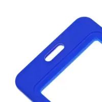 Бейдж вертикальный Calligrata, без держателя, внешний размер 110&times;70 мм, внутренний размер 85&times;54 мм, пластик, софтач, синий