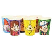 Набор стаканов одноразовых &laquo;С Днем Рождения!&raquo;, 250 мл, 6 штук, Гравити Фолз