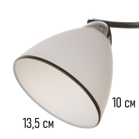 Люстра "Ирида" 2хЕ27 40Вт черно-хромовый 42х19х24 см