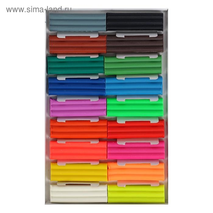 Пластилин мягкий (восковой) Calligrata, 18 цветов, 270 г Пластилин мягкий (восковой) Calligrata, 18 цветов, 270 г