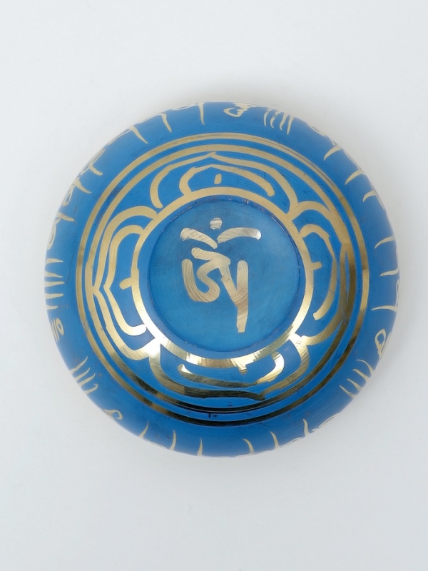 Музыкальный инструмент поющая чаша Music Life, синяя, 8,5 см