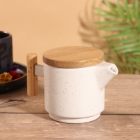 Набор для чаепития &laquo;Атика&raquo; керамический, белый, чайничек + кружка