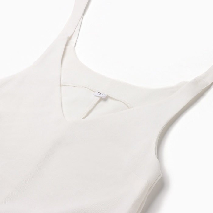 Платье женское MINAKU: Jeans Collection цвет молочный, размер 46 Платье женское MINAKU: Jeans Collection цвет молочный, размер 46