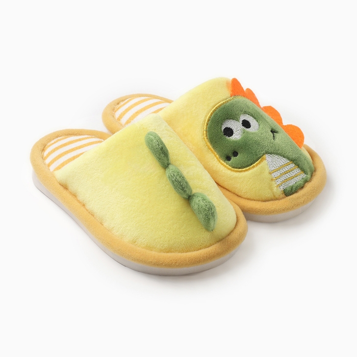 Тапочки детские, размер 24-25, цвет желтый