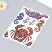 Переводные тату на тело цветные &laquo;Подводные мифы&raquo;, 21&times;14.8 см