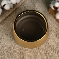 Кашпо "Золотое" 14,5х14,5х10см Кашпо "Золотое" 14,5х14,5х10см