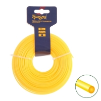 Леска для триммера ТУНДРА, сечение круг, d=2.4 мм, 50 м, нейлон