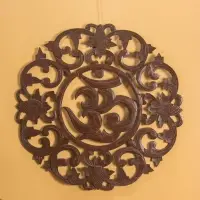 Панно "Ом" МДФ, 60х60х1 см, коричневый