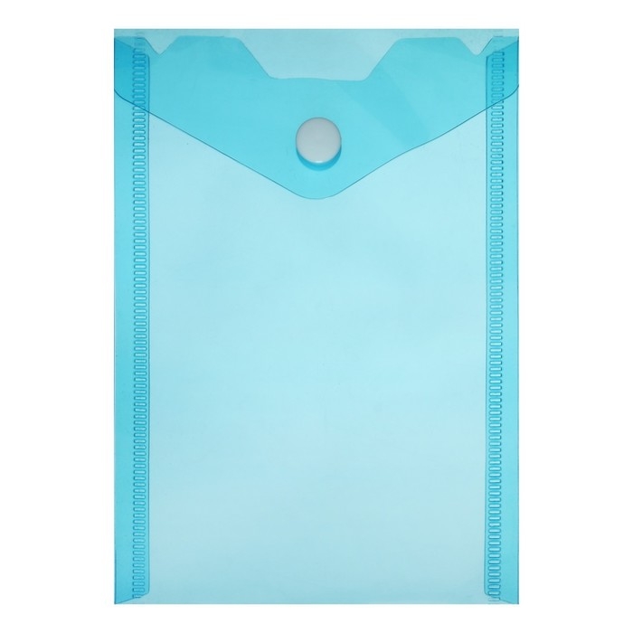 Набор из 5 штук, папка-конверт на кнопке, А6, 180 мкм, вертикальная, тонированная, 5 цветов