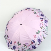 Зонт механический «Птицы», эпонж, 4 сложения, 10 спиц, R = 56/63 см, D = 126 см, цвет МИКС Зонт механический «Птицы», эпонж, 4 сложения, 10 спиц, R = 56/63 см, D = 126 см, цвет МИКС