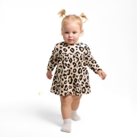 Боди-платье Крошка Я &laquo;Леопард&raquo;, рост 86-92 см