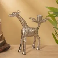 Подсвечник "Жираф" алюминий 22,5х11,5х23 см