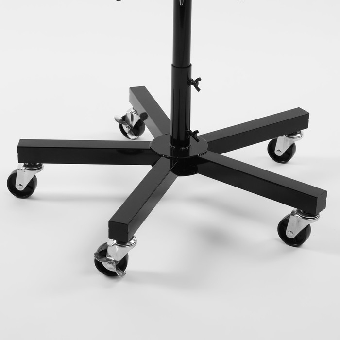 Вертушка, 5 ярусов по 14 крючков stop Lock. цвет чёрный, 40×40×178см Вертушка, 5 ярусов по 14 крючков stop Lock. цвет чёрный, 40×40×178см