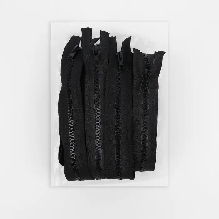 Молния &laquo;Трактор&raquo;, №5, разъёмная, замок автомат, 70 см, чёрная