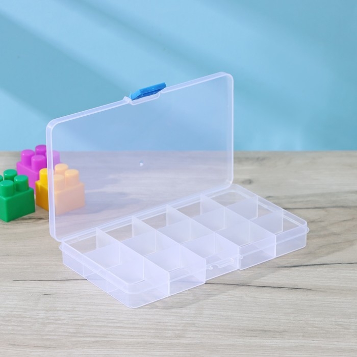 Органайзер для хранений RICCO, 15 ячеек, 17,5&times;10&times;2 см, цвет белый