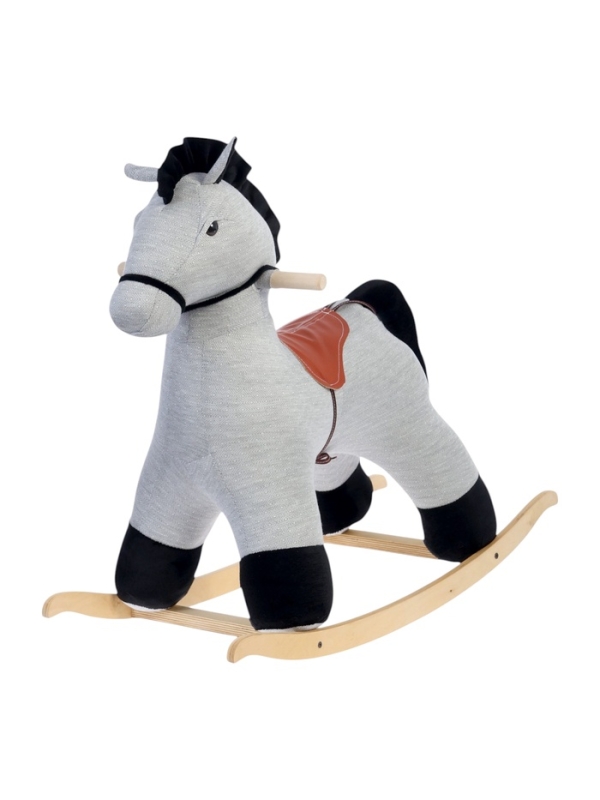 Качалка "Конь Восток", цвет светло-серый 990014