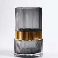 Ваза &laquo;Лауро&raquo;, 16.5&times;10 см, стекло, чёрная