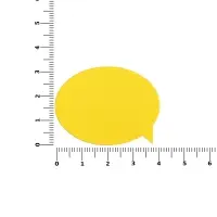 Наклейка тканевая Lunga Bubble, M, желтая