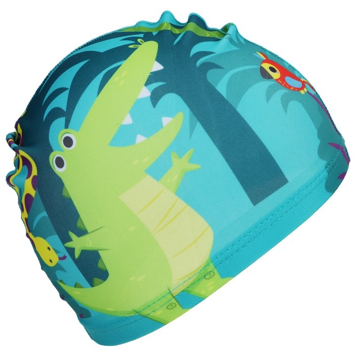 Шапочка для плавания детская «На волне» «Африка», тканевая, обхват 46-52 см Шапочка для плавания детская «На волне» «Африка», тканевая, обхват 46-52 см